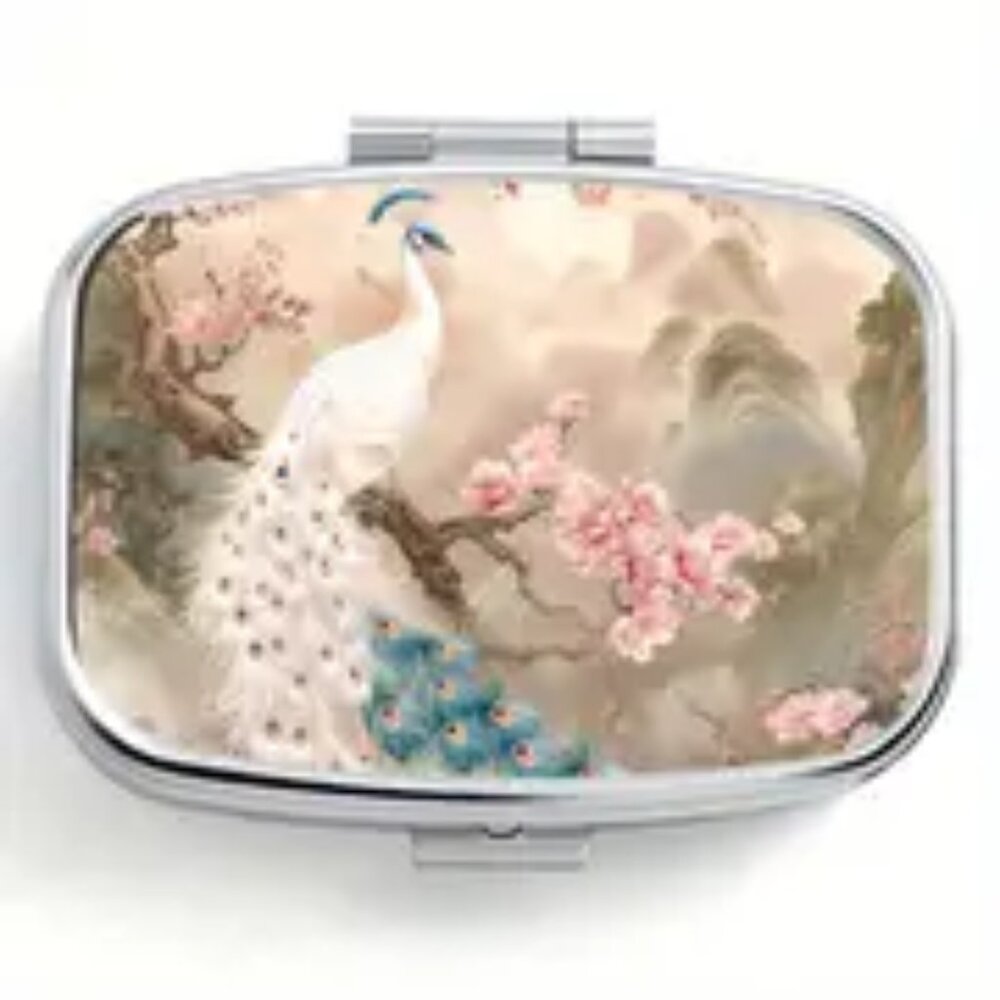1pc.  Peacock Pill Organizer